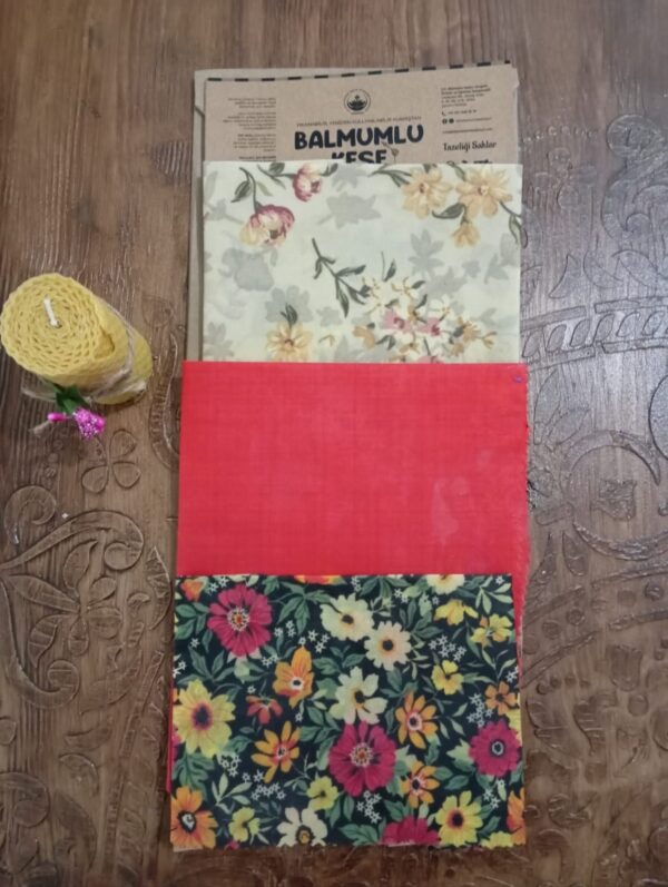 BALBEZ (Balmumlu Kaplama Ambalajı) 3 lü set-  BALBEZ (Beeswax Coated Packaging) 3-Piece Set - Görsel 3