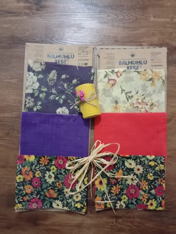 BALBEZ (Balmumlu Kaplama Ambalajı) 3 lü set-  BALBEZ (Beeswax Coated Packaging) 3-Piece Set - Görsel 2