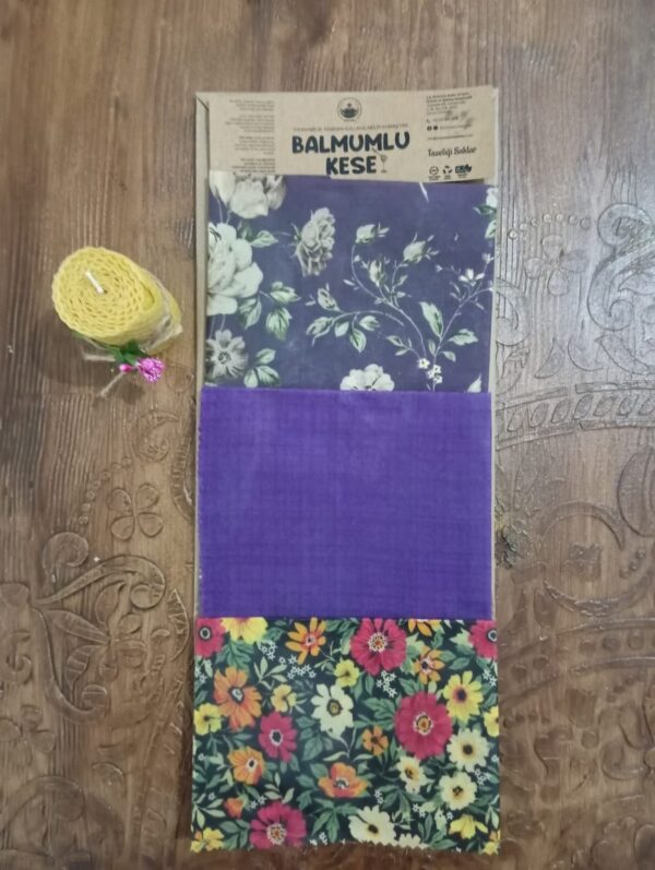 BALBEZ (Balmumlu Kaplama Ambalajı) 3 lü set-  BALBEZ (Beeswax Coated Packaging) 3-Piece Set - Görsel 4